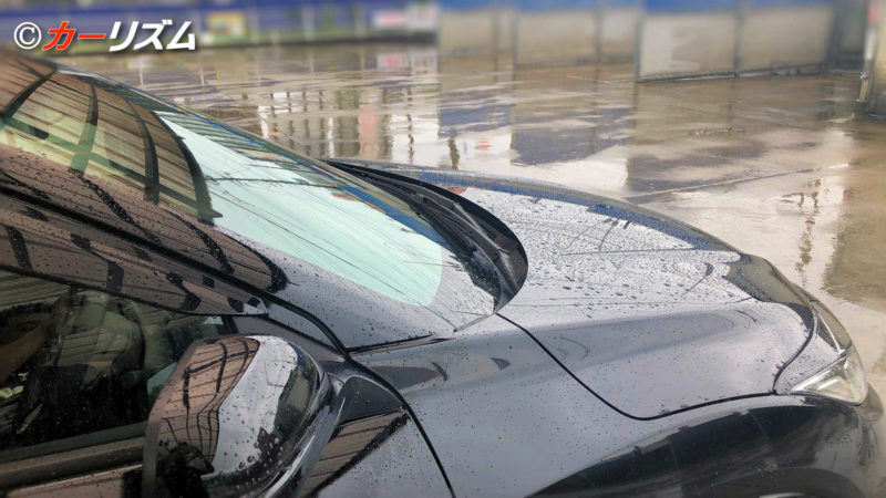 雨の日にカーシャンプーのみの洗車
